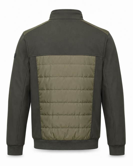 Zemax Bomber Jakna Maslinasta - na modelu
