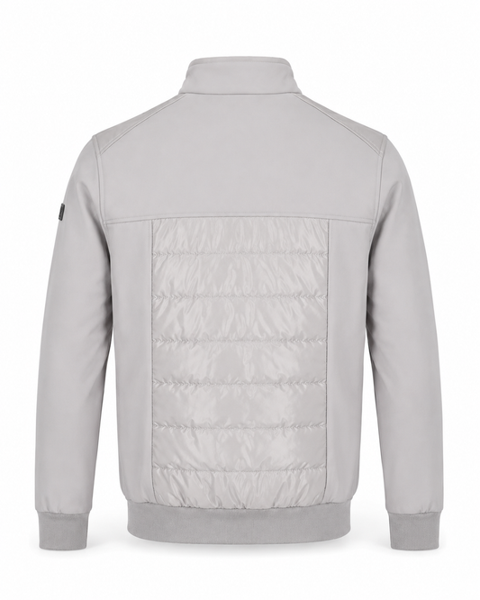 Zemax Bomber Jakna Svetlosiva - na modelu