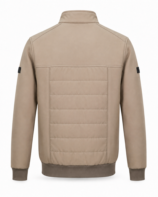 Zemax Bomber Jakna Svetlobež - na modelu