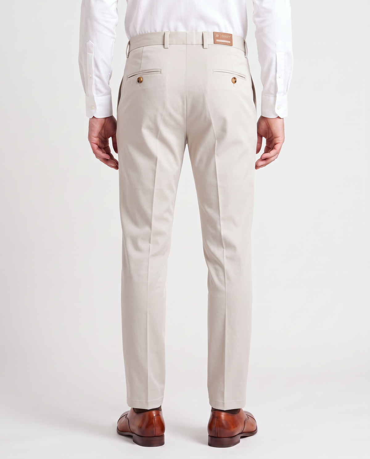 Zemax Pantalone Klasične – Bež – zadnja strana