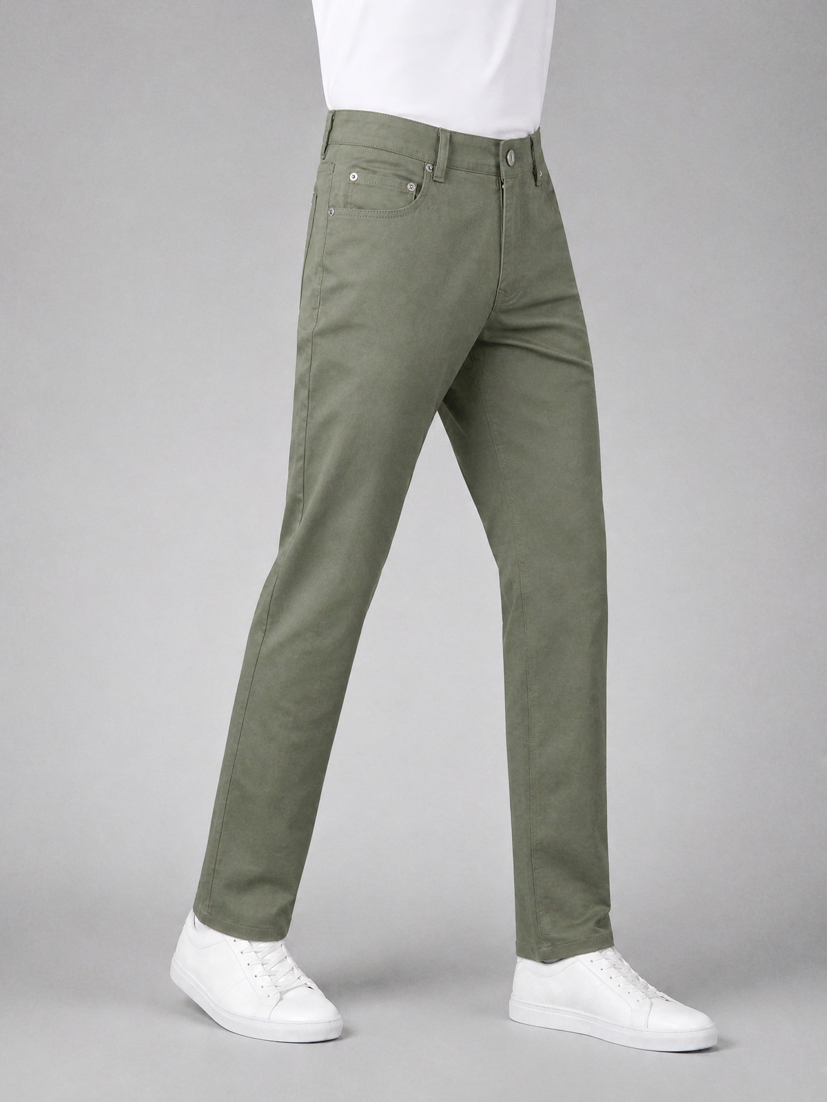 Zemax Pantalone 2177 – Maslinasta – bočni prikaz