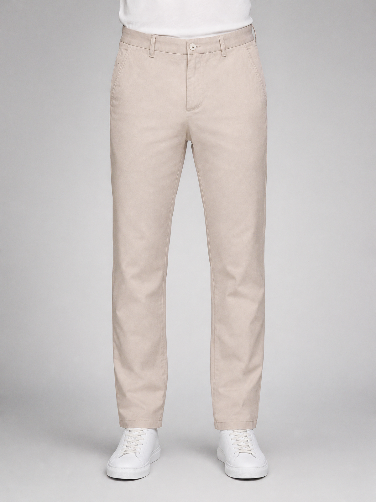 Zemax Pantalone Chino – Bež – prednja strana