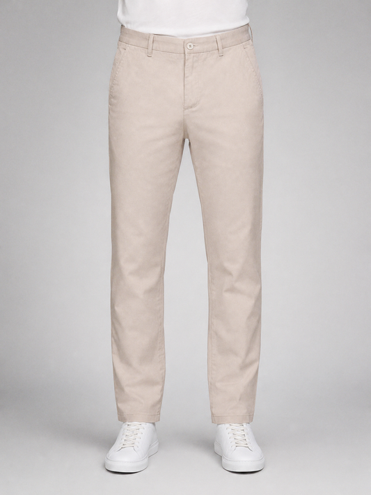 Zemax Pantalone Chino – Bež – prednja strana