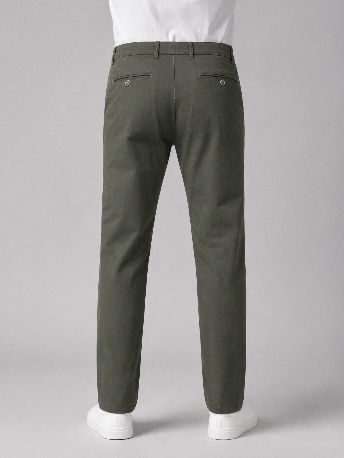 Zemax Pantalone Chino – Maslinasta – zadnja strana