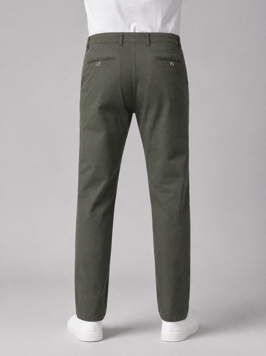 Zemax Pantalone Chino – Maslinasta – zadnja strana