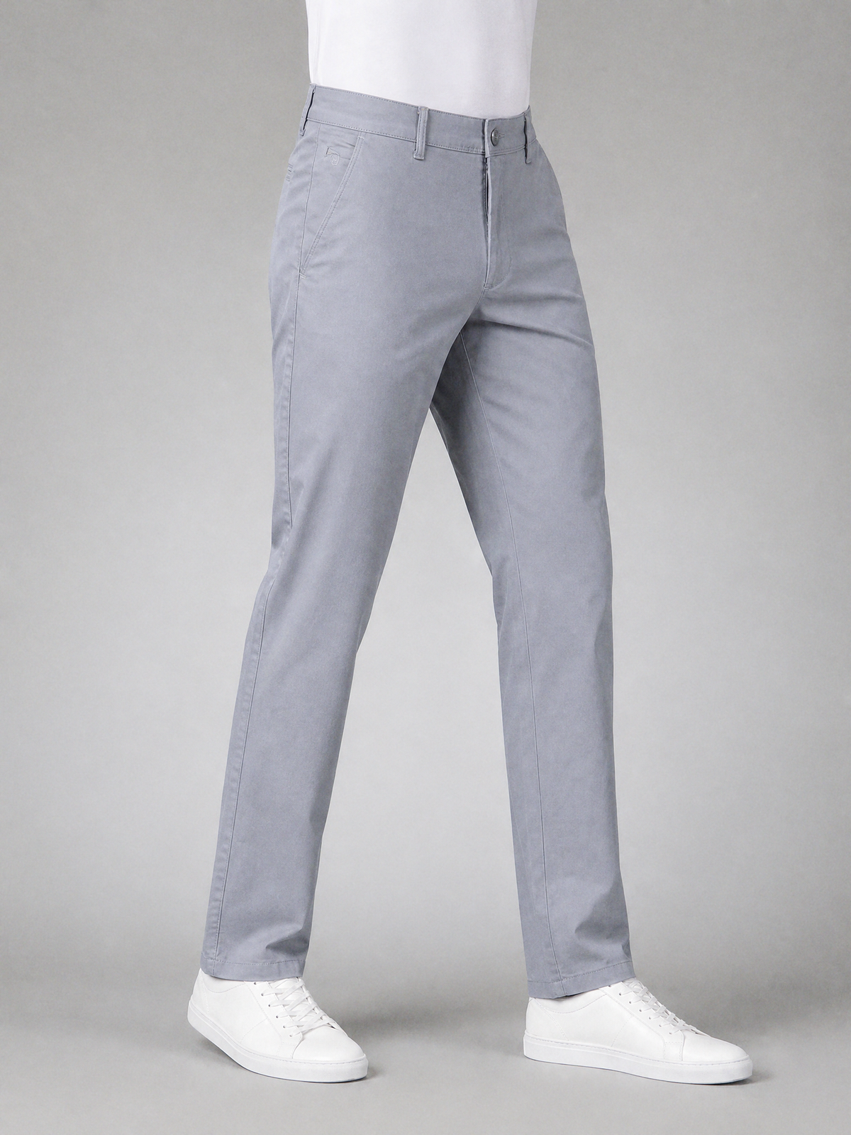 Zemax Pantalone Chino – Svetlosiva – bočni prikaz
