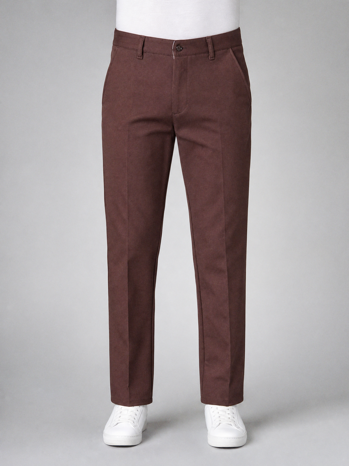 Zemax Pantalone Klasične – Braon – prednja strana