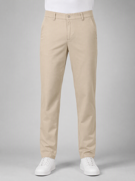 Zemax Pantalone Klasične – Krem – prednja strana