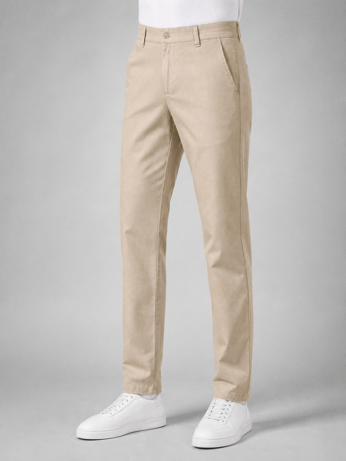 Zemax Pantalone Klasične – Krem – bočni prikaz