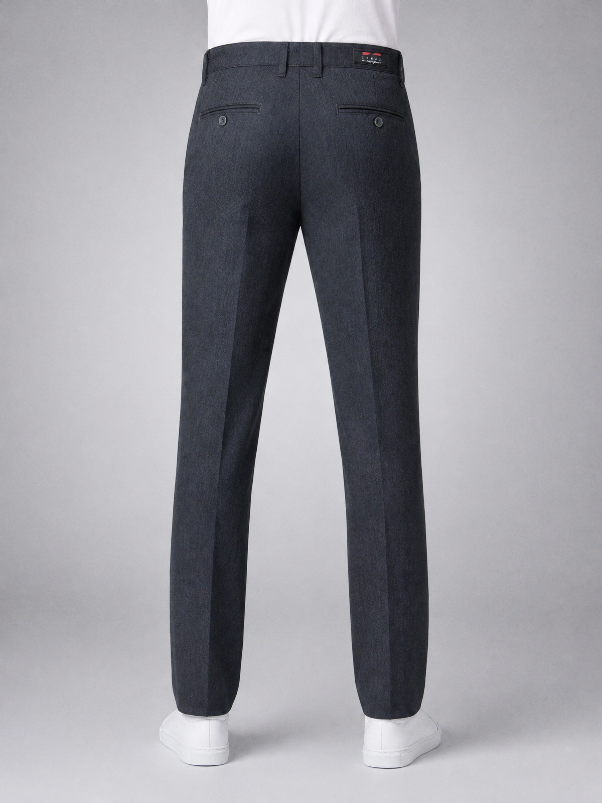 Zemax Pantalone Klasične – Tamnosiva – zadnja strana