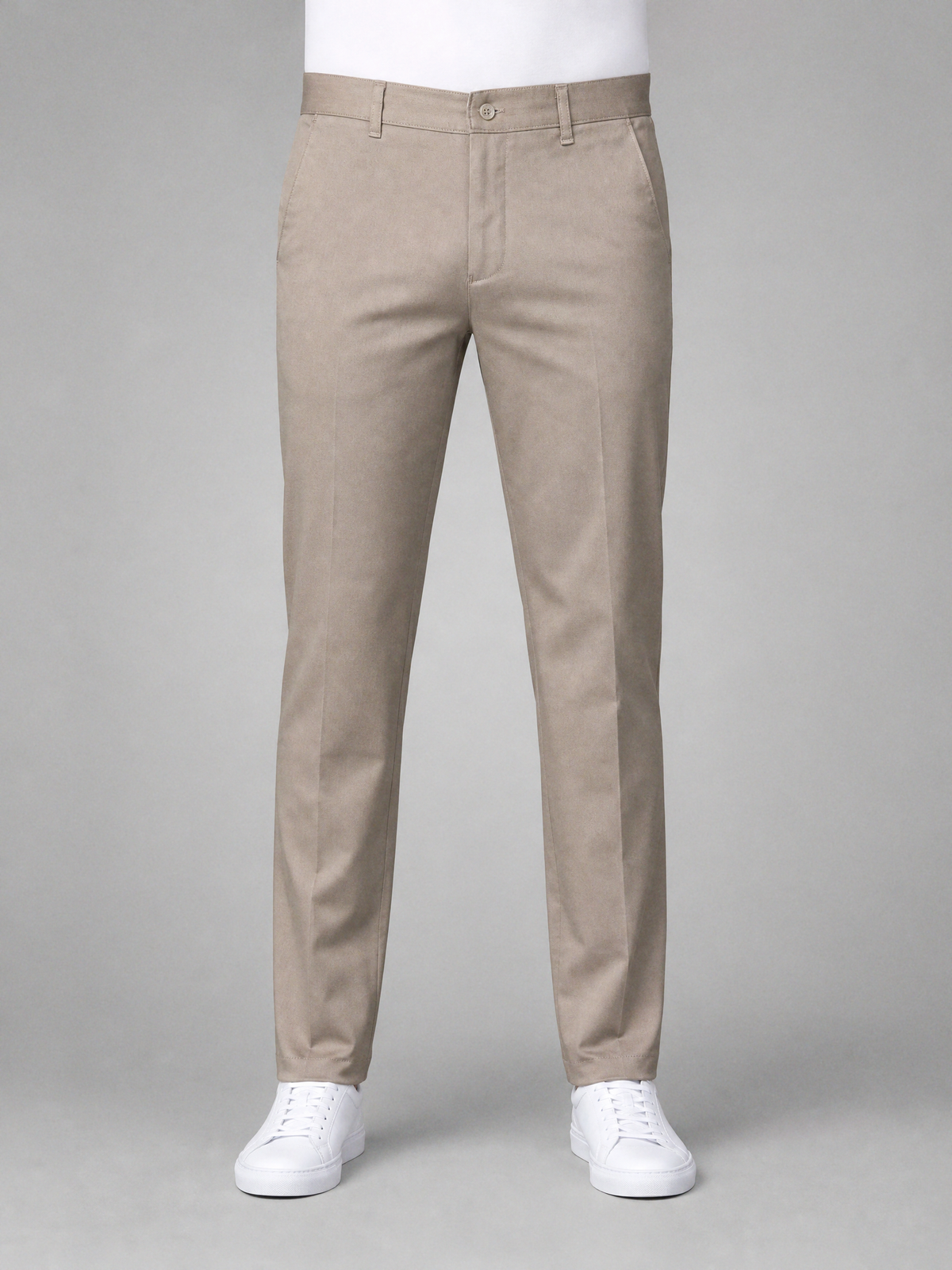 Zemax Pantalone Klasične – Taupe – prednja strana