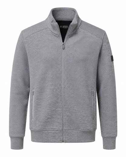 Zemax Teksturirana Zip Jakna Svetlosiva – GHOST prikaz