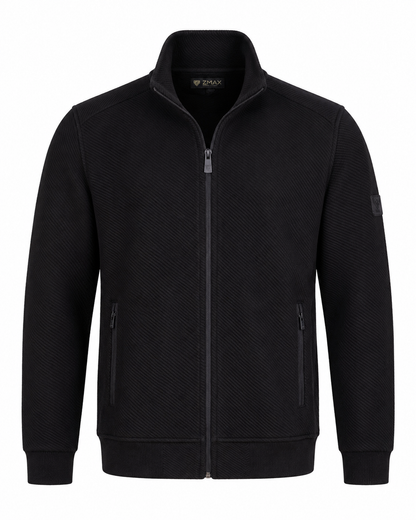 Zemax Teksturirana Zip Jakna Crna – GHOST prikaz