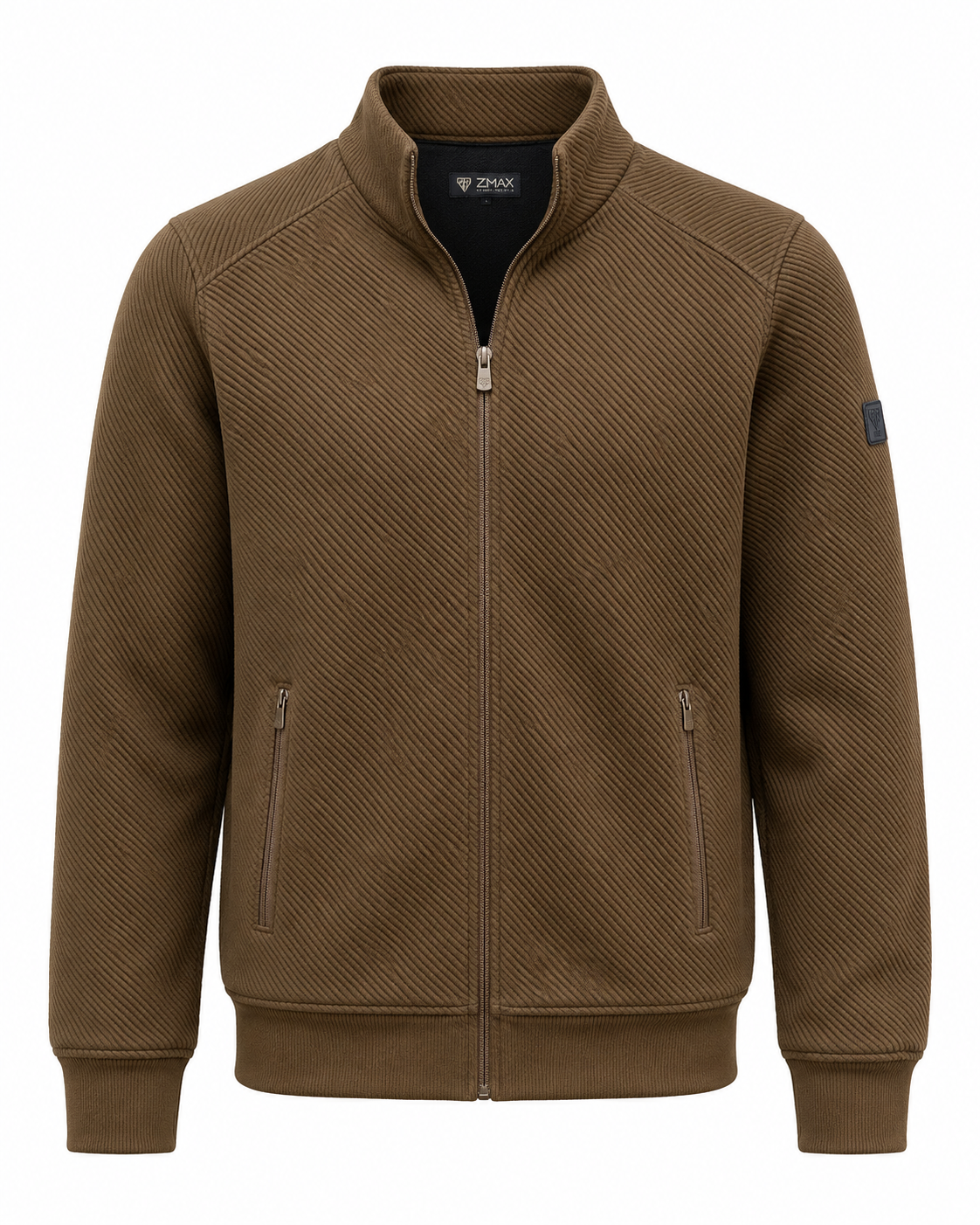 Zemax Teksturirana Zip Jakna Braon – GHOST prikaz