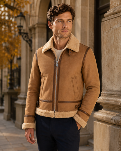 Zemax Aviator Jakna Camel - na modelu