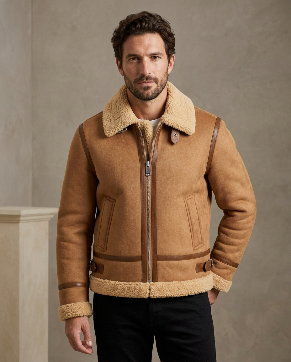 Zemax Aviator Jakna Camel - na modelu