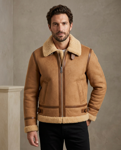 Zemax Aviator Jakna Camel - na modelu