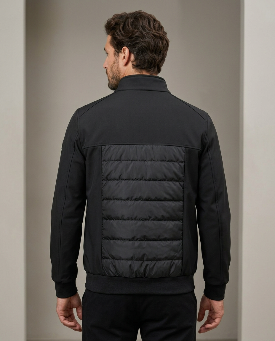 Zemax Bomber Jakna Crna - na modelu