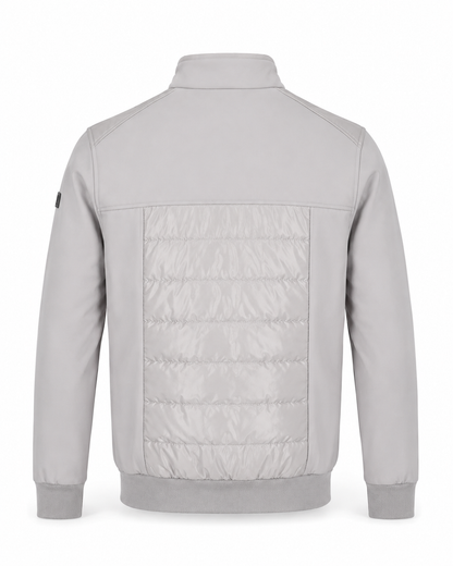 Zemax Bomber Jakna Svetlosiva - na modelu