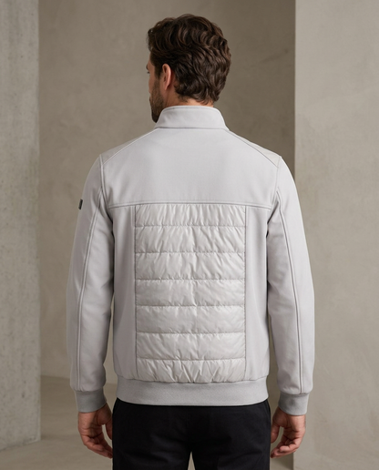 Zemax Bomber Jakna Svetlosiva - na modelu
