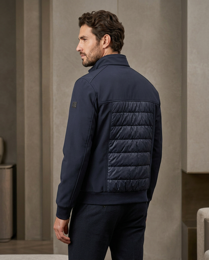 Zemax Bomber Jakna Teget - na modelu
