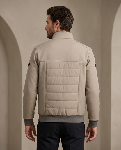 Zemax Bomber Jakna Svetlobež - na modelu