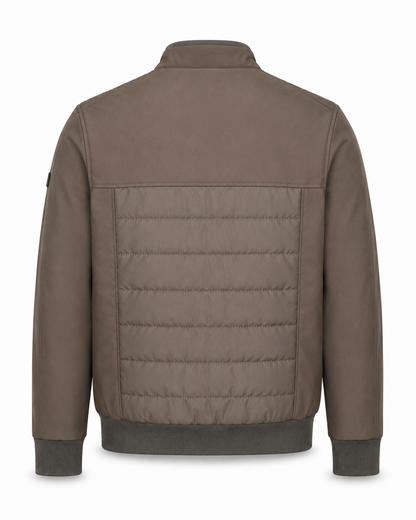 Zemax Bomber Jakna Braon - na modelu