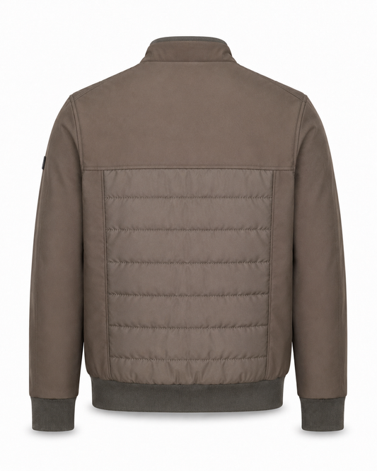 Zemax Bomber Jakna Braon - na modelu