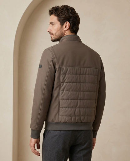 Zemax Bomber Jakna Braon - na modelu