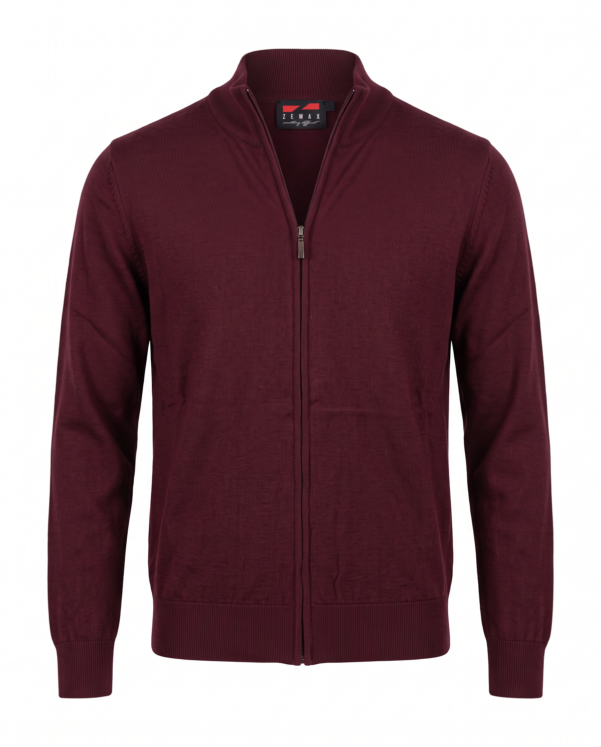 Zemax Full-Zip Džemper Bordo - fotografija 1