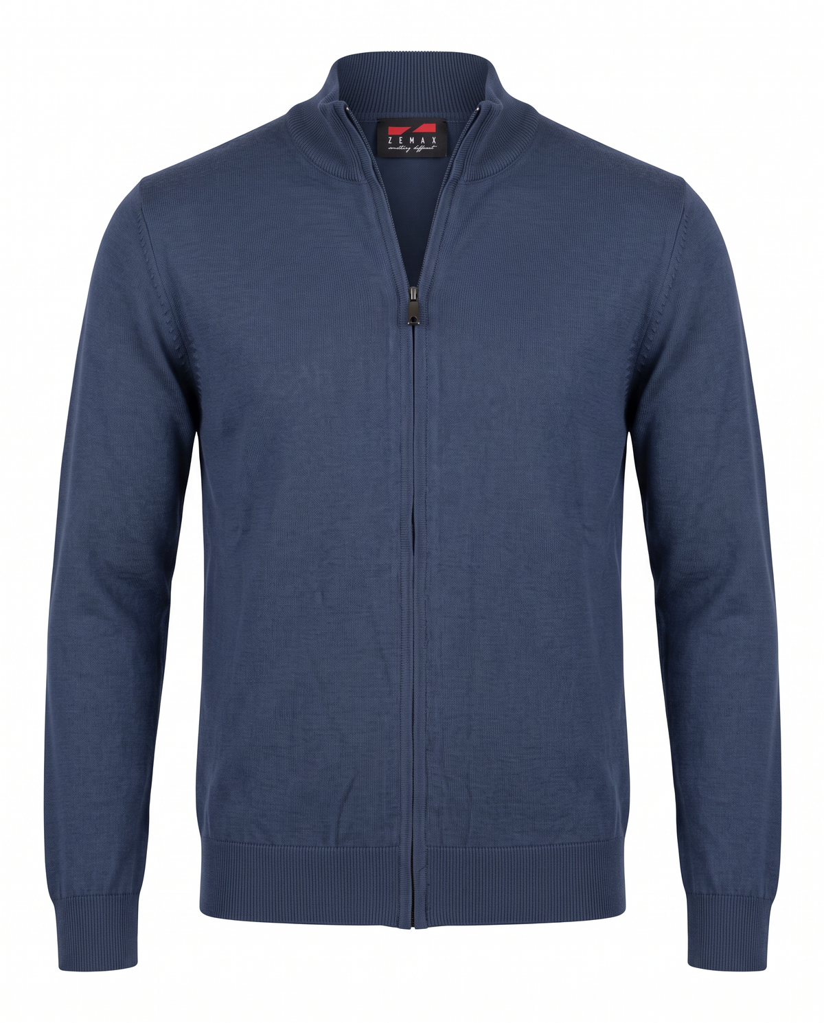 Zemax Full-Zip Džemper Plavi - fotografija 1
