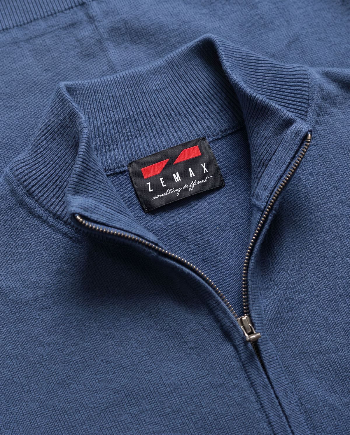 Zemax Full-Zip Džemper Plavi - fotografija 4
