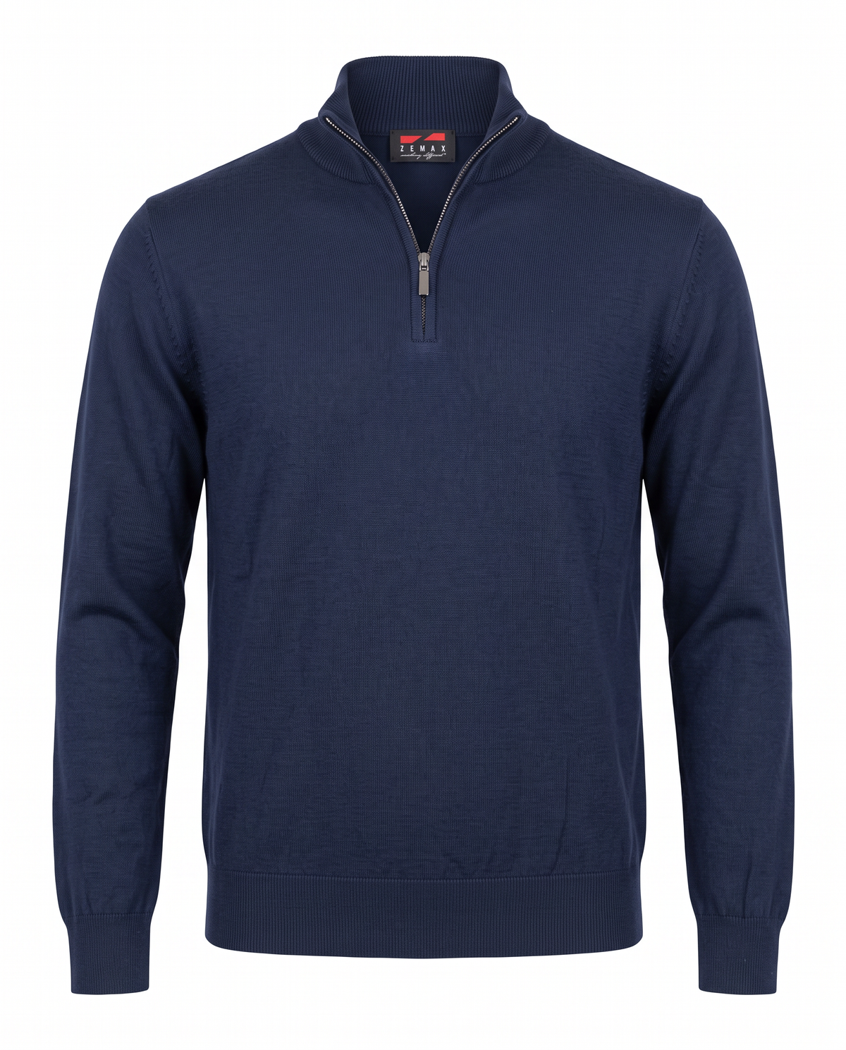 Zemax Half-Zip Džemper Teget - fotografija 1