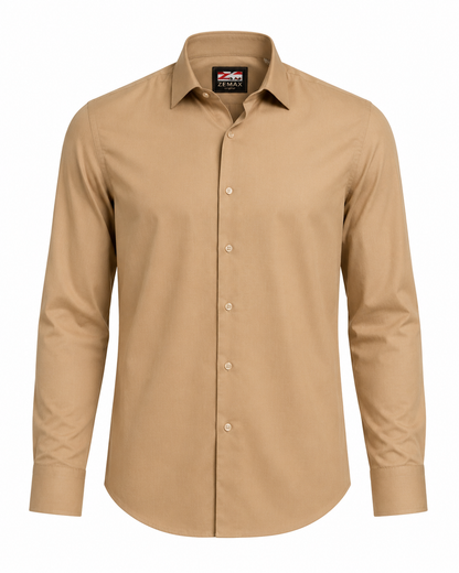 Zemax Klasična Košulja Camel - ghost