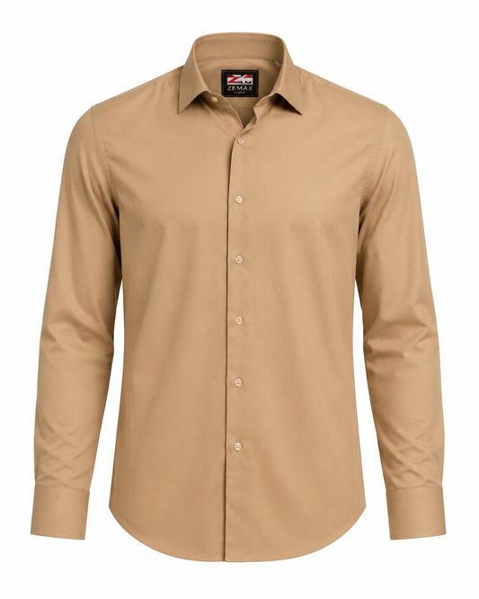Zemax Klasična Košulja Camel - ghost