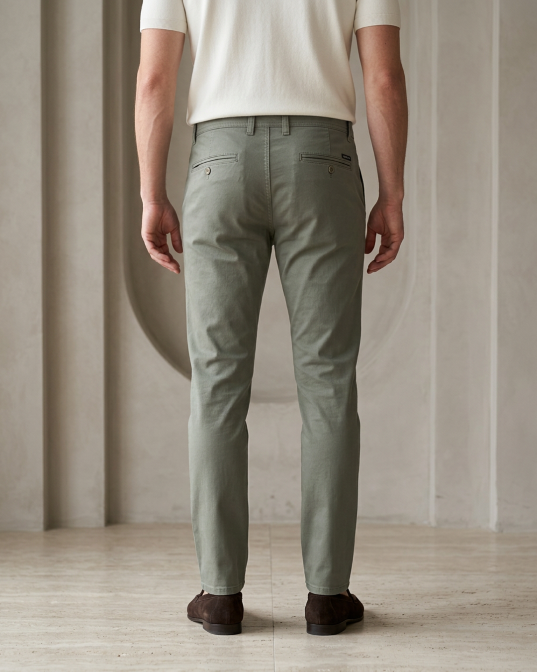 Zemax Pantalone 2626 Maslinasta – zadnja strana