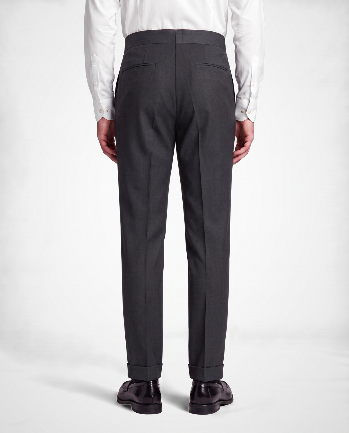 Zemax Pantalone Falte Kopča – Antracit – zadnja strana
