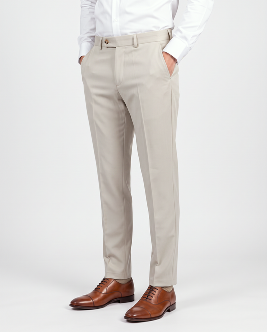 Zemax Pantalone Klasične – Bež – bočni prikaz