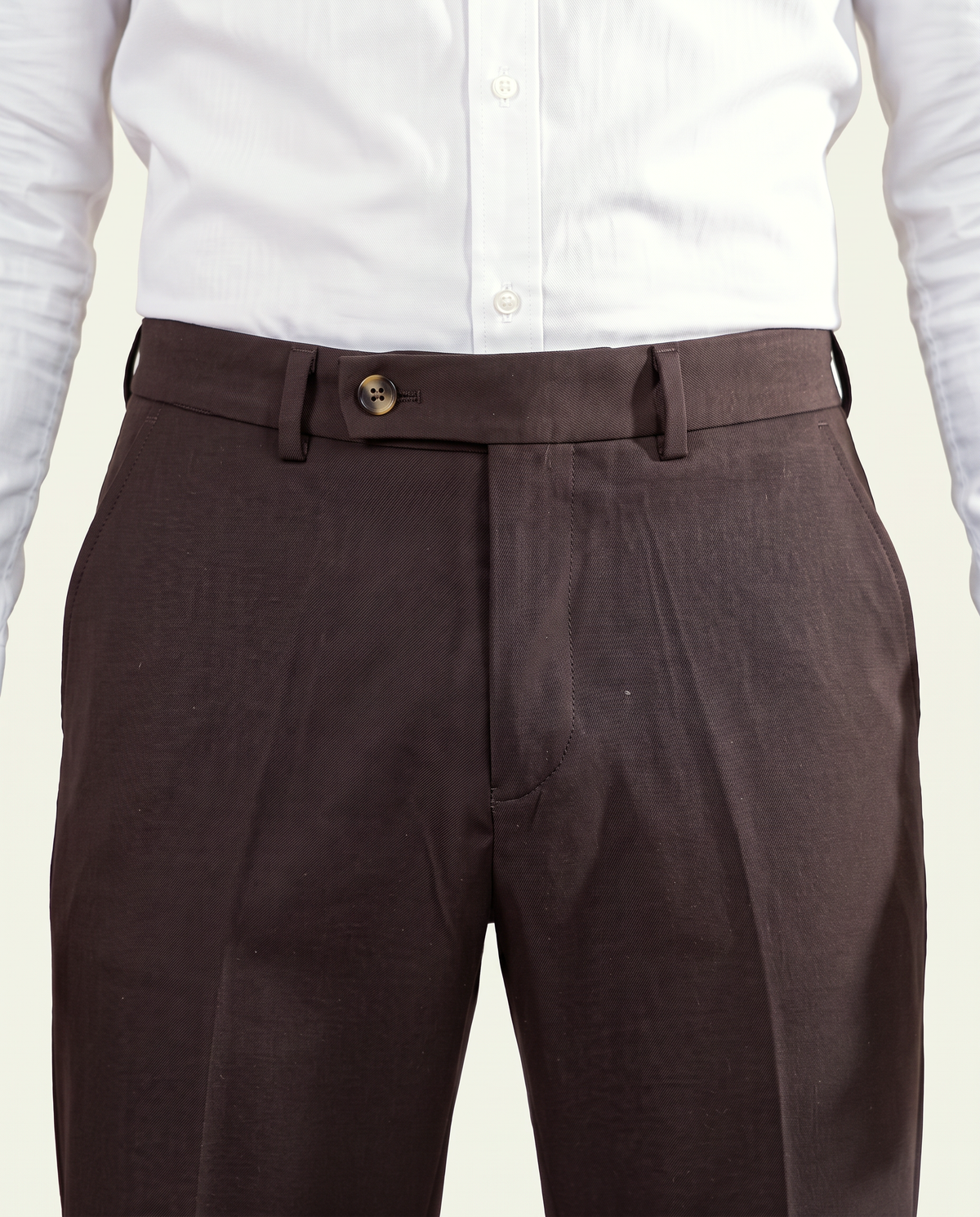 Zemax Pantalone Klasične – Braon – detalj