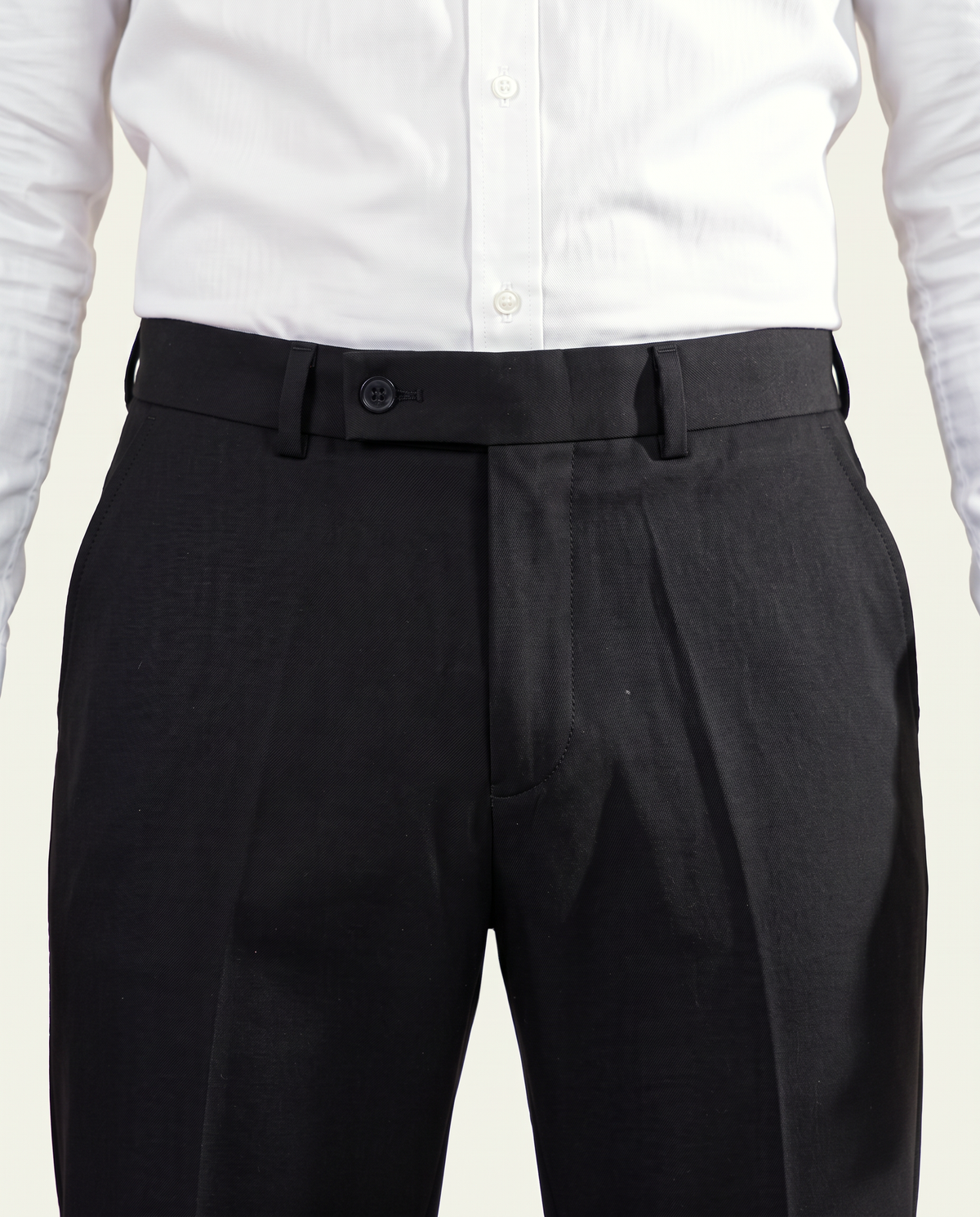 Zemax Pantalone Klasične – Crna – detalj
