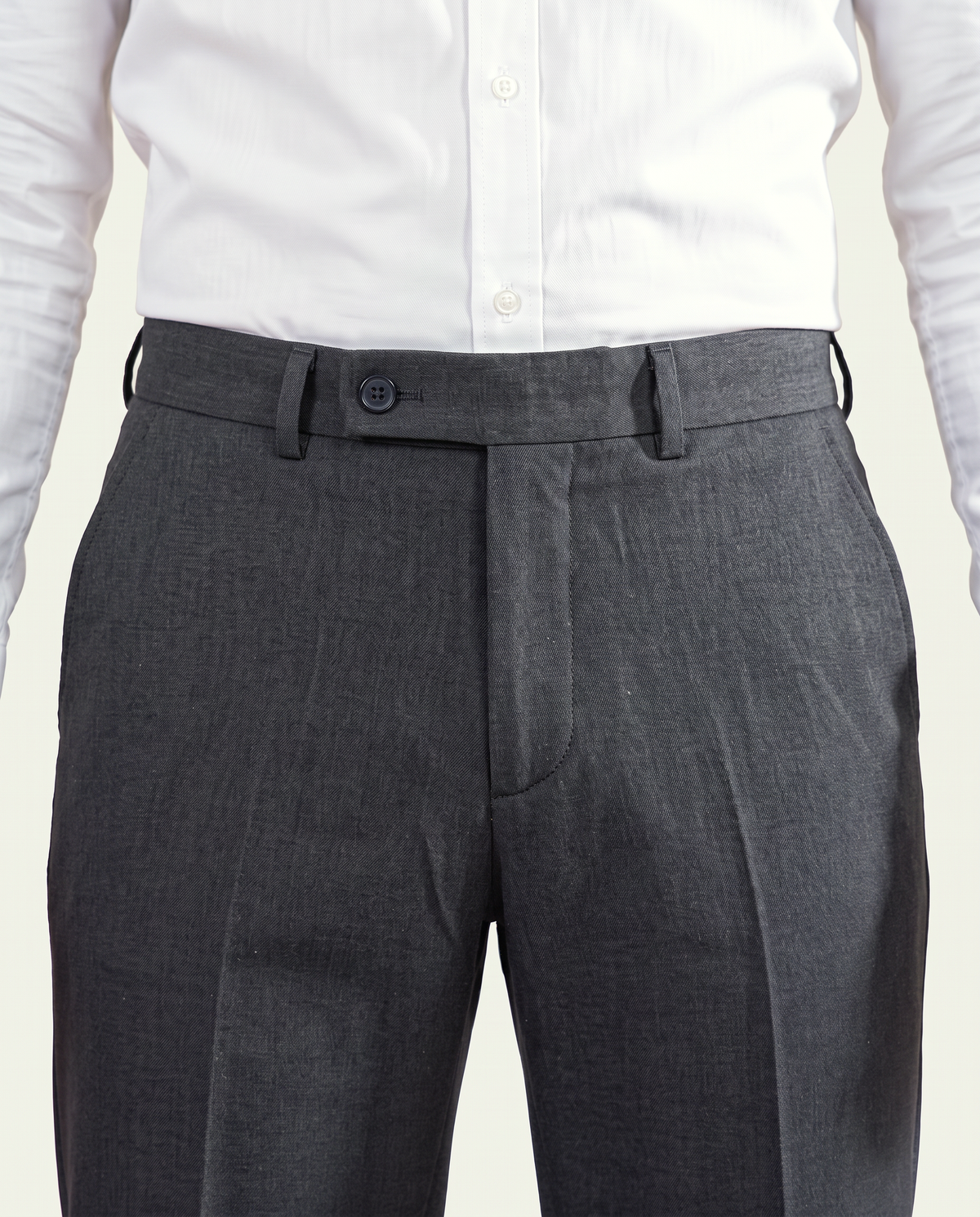 Zemax Pantalone Klasične – Siva – detalj