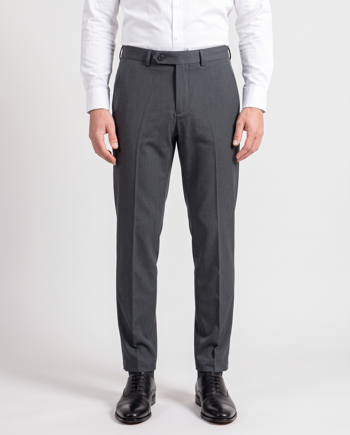 Zemax Pantalone Klasične – Siva – prednja strana