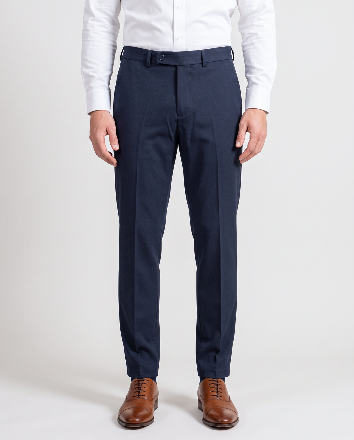 Zemax Pantalone Klasične – Teget – prednja strana
