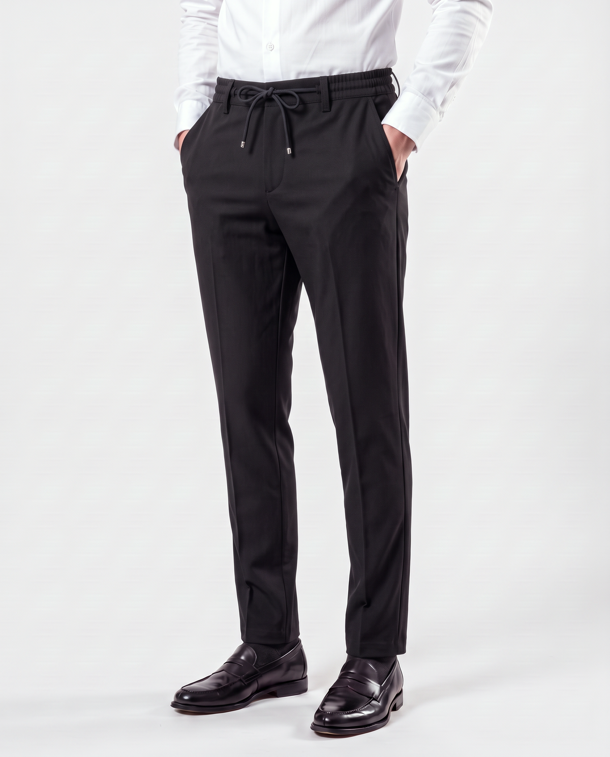 Zemax Pantalone Učkur Elastik – Crna – bočni prikaz