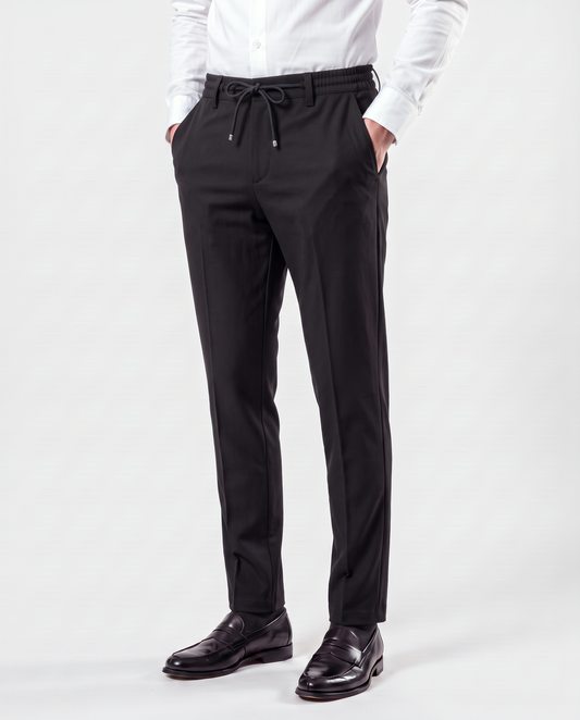Zemax Pantalone Učkur Elastik – Crna – bočni prikaz