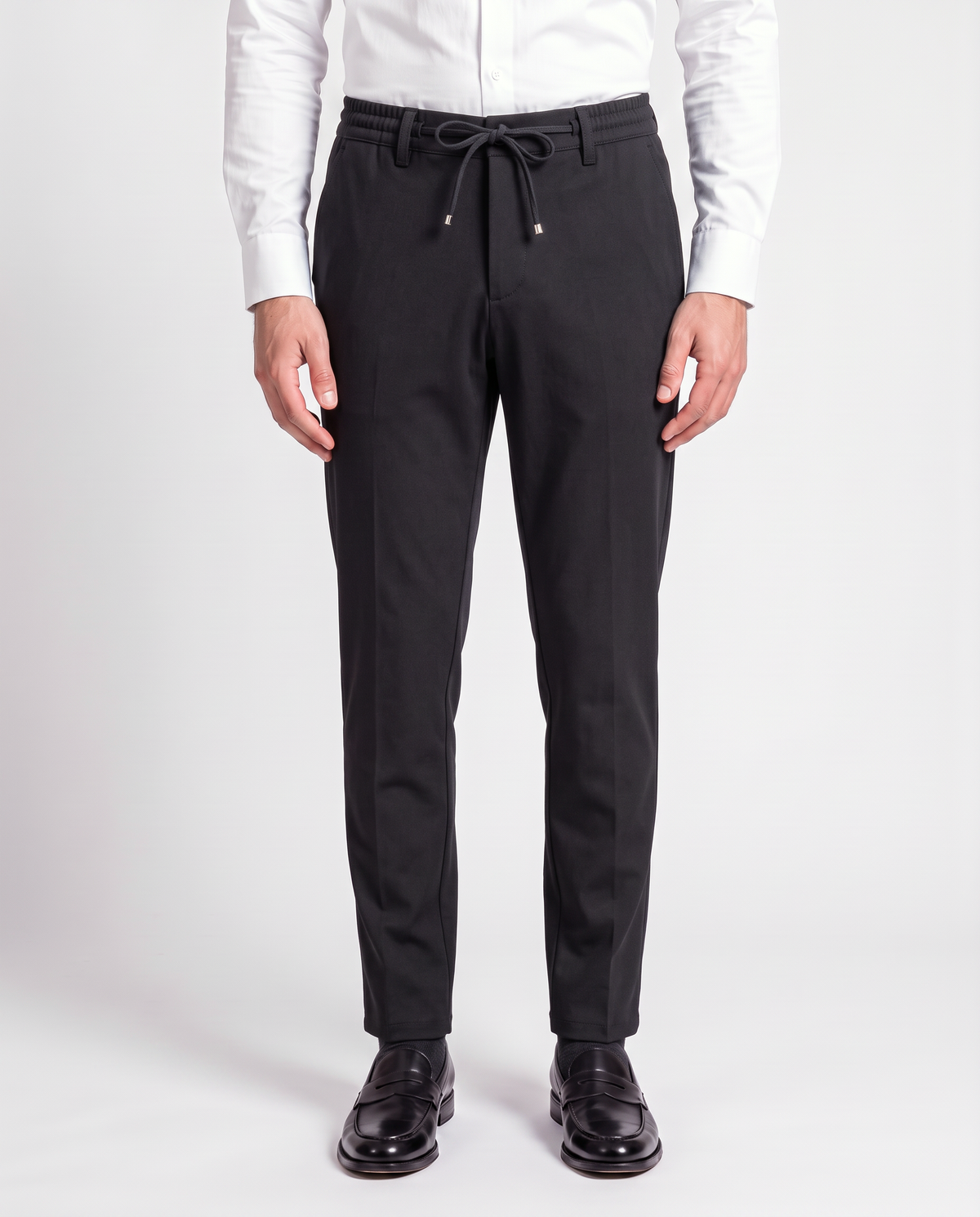 Zemax Pantalone Učkur Elastik – Crna – prednja strana