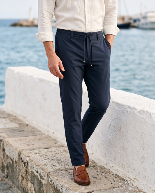 Zemax Pantalone Učkur – Teget – na modelu