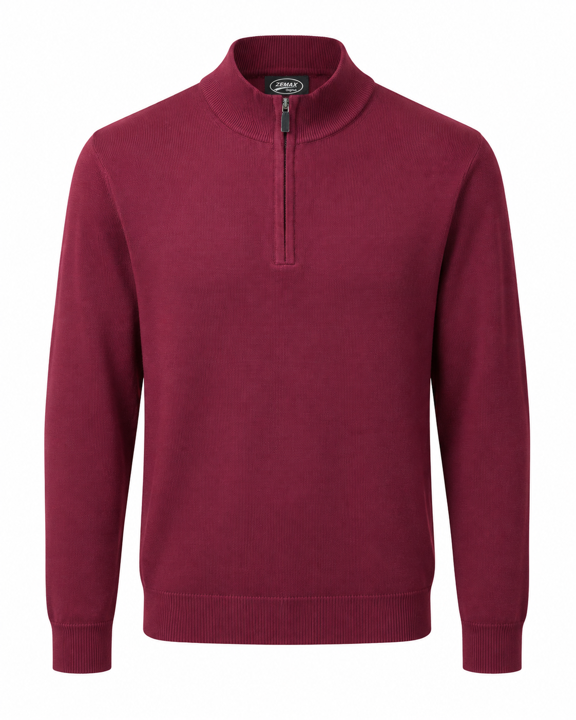 Zemax Half-Zip Džemper Crveni - fotografija 1