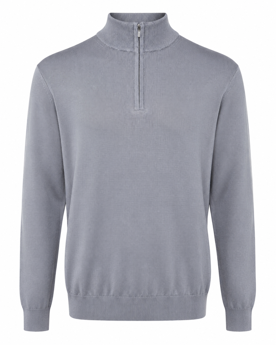 Zemax Half-Zip Džemper Sivi - fotografija 1