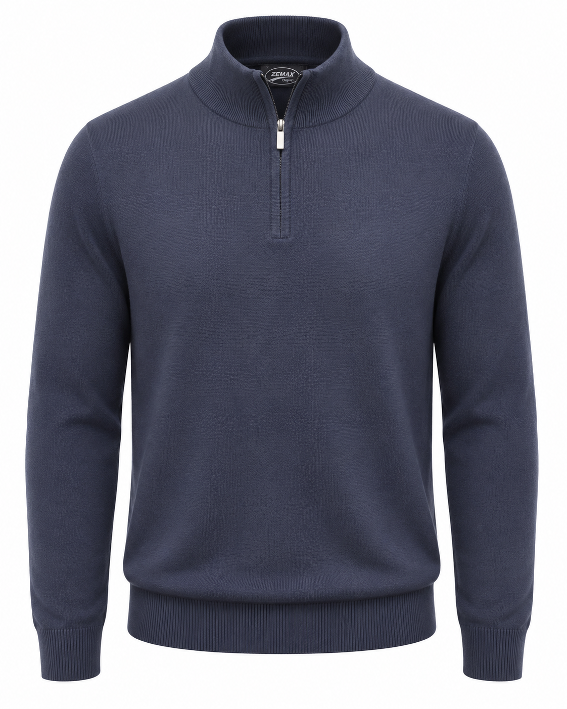 Zemax Half-Zip Džemper Teget - fotografija 1